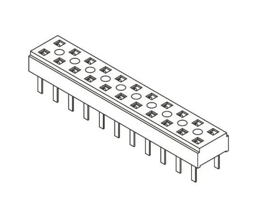 63-8123-03　Samtec CLT Series 2mm Pitch 30 Way 2 Row Straight PCB Socket, Through Hole, Solder Termination　CLT-115-01-L-D