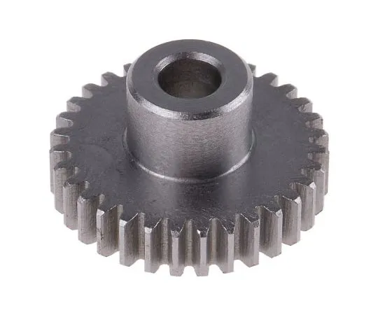 63-8055-80　RS PRO Steel 32 Teeth Spur Gear, 25.6mm Pitch Diam. , 12mm Hub Diam. , 6mm Bore Diam.　878-7875