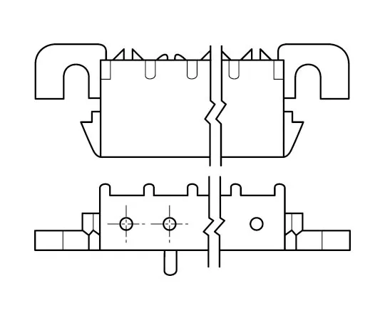 63-8104-68　TE Connectivity Universal MATE-N-LOK, 8 Way, Right Angle PCB Header　640584-1