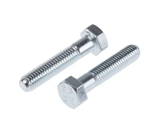 63-8081-95　Bright Zinc Plated Steel Hex Bolt, M5 x 25mm　917-3084