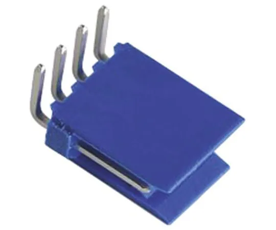 63-8340-09　TE Connectivity AMPMODU HE14, 4 Way, 1 Row, Right Angle PCB Header　281698-4