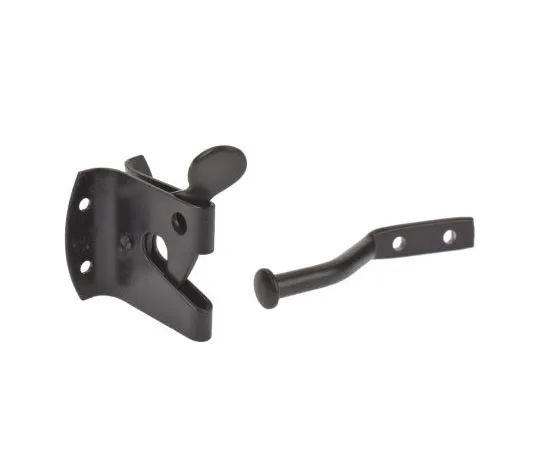 63-8065-23　RS PRO Steel Automatic Gate Latch with Black Epoxy Finish　894-6768