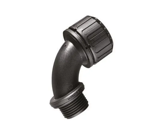 63-8342-01　Adaptaflex 90° Elbow Cable Conduit Fitting, Nylon 66 Black 25mm nominal size IP65 M25　XF25/M25/C90