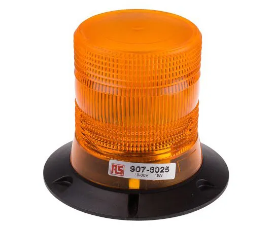 63-8071-41　LED, Flashing Beacon, Amber, 3 Point, 10 → 30 V dc　907-6025