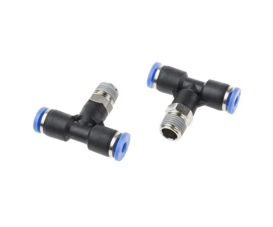 63-8079-88　RS PRO Pneumatic Tee Threaded-to-Tube Adapter, 4mm x 4mm, 10 bar　916-0794