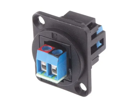 63-8068-32　RS PRO Terminal Block Connector, 2 Way/Pole, Feed Through Terminals Panel Mount, 25 V ac, 60 V dc Female　898-7633