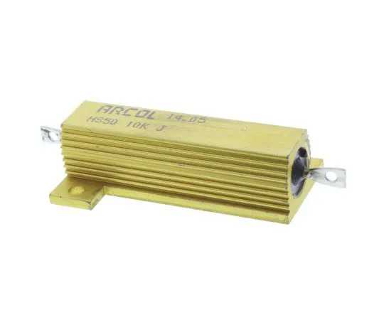 63-8303-03　Arcol HS50 Series Aluminium Ho***d Axial Wire Wound Panel Mount Resistor, 10kΩ ±5% 50W　HS50 10K J