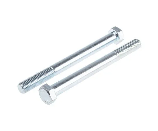 63-8082-62　Bright Zinc Plated Steel Hex Bolt, M20 x 220mm　917-3346