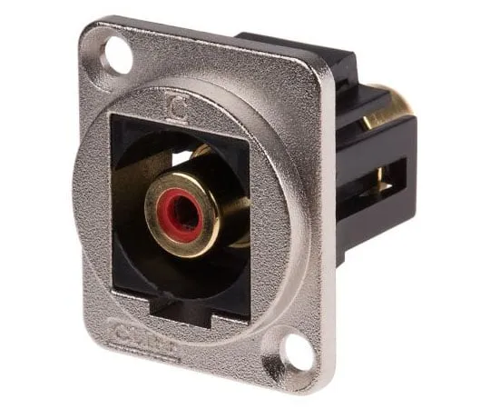 63-8071-23　RS PRO Red Panel Mount RCA Socket　907-5662