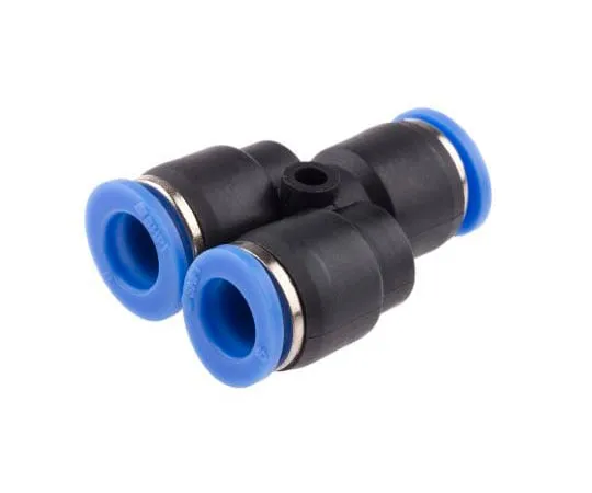63-8080-09　RS PRO Pneumatic Y Tube-to-Tube Adapter, Push In 8 mm x Push In 8 mm x Push In 8 mm　916-0912