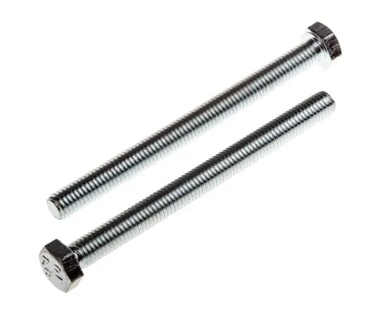 63-8081-22　Zinc Plated Steel Hex M5 x 60mm Set Screw　917-2839