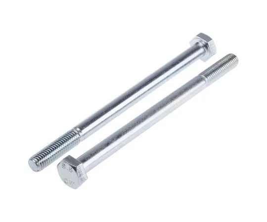 63-8082-22　Bright Zinc Plated Steel Hex Bolt, M10 x 150mm　917-3182