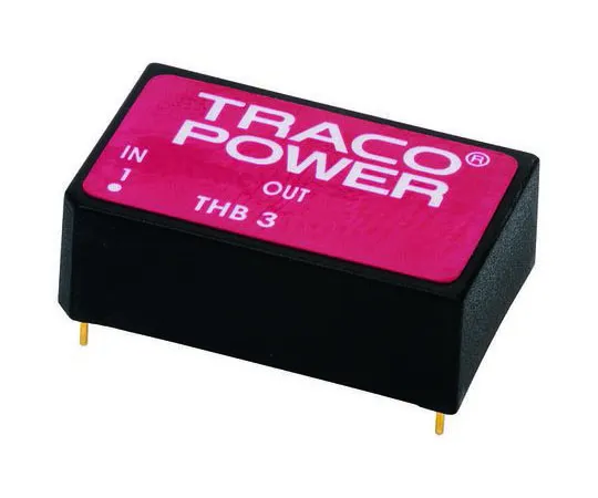 63-8323-80　TRACOPOWER THB 3 3W Isolated DC-DC Converter Through Hole, Voltage in 18 → 36 V dc, Voltage out ±15V dc Medical　THB 3-2423