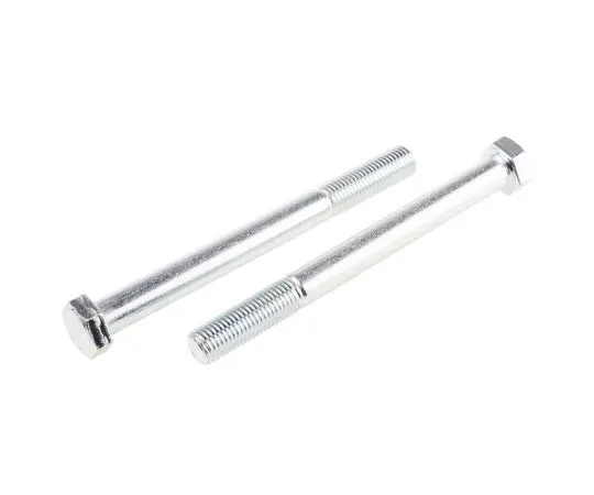 63-8082-51　Bright Zinc Plated Steel Hex Bolt, M16 x 170mm　917-3302