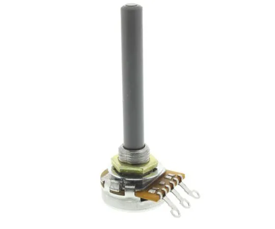 63-8316-83　TE Connectivity 1 Gang Rotary Carbon Potentiometer with a 6.35 mm Dia. Shaft, 2.2kΩ, ±20%, 0.4W, Linear 1624127-2　1624127-2