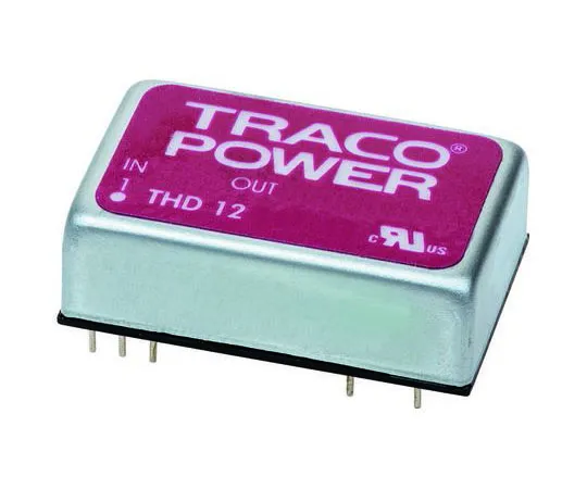 63-8323-83　TRACOPOWER THD 12WI 12W Isolated DC-DC Converter Through Hole, Voltage in 18 → 75 V dc, Voltage out 12V dc　THD 12-4812WI