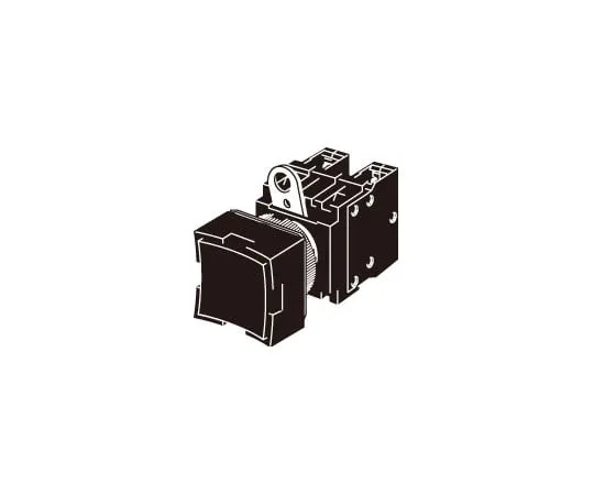 62-4753-65　［Discontinued］Pushbutton switch (Rectangular) (guard type) (non-illumination) (Round body type Φ22/25)　A22-DY-11A