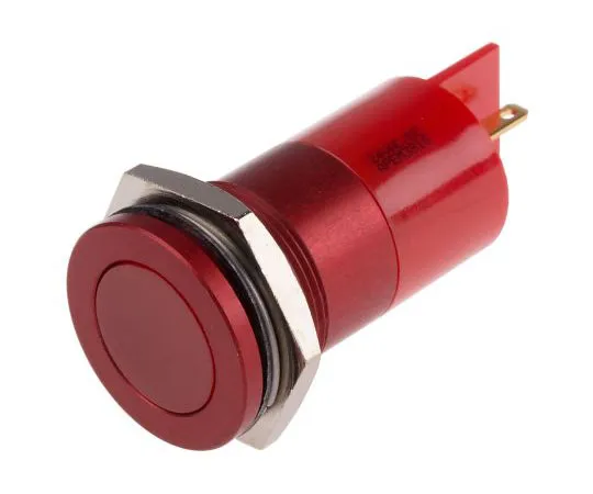 63-8068-37　RS PRO Red Indicator, 24 V ac/dc, 22mm Mounting Hole Size, Faston, Solder Lug Termination, IP67　898-7683