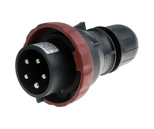 63-8064-70　3P+N+E IP66 ATEX Approved Power Connector, Plug, 32A 346 → 415 V ac　893-8051