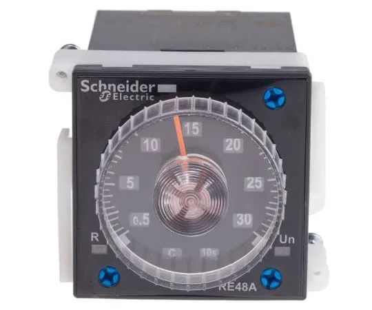 63-8079-31　Schneider Electric Multi Function Time Delay Relay, Plug, 0.02 s → 300 h, DPDT, 2 Contacts, 24 → 240 V　RE48AML12MW