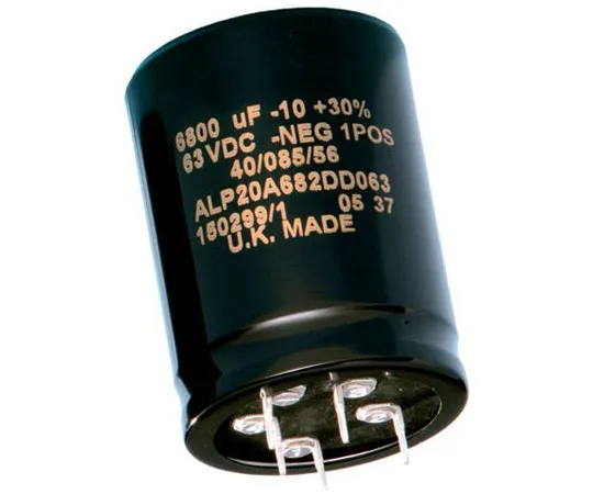 63-8300-28　KEMET 10000μF 40V dc Aluminium Electrolytic Capacitor, Through Hole 40 x 55mm +85°C 40mm 55mm　ALP20A1004DD
