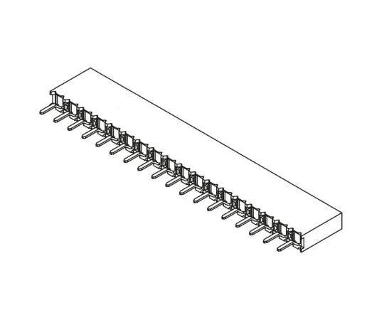 63-8122-85　Samtec BCS Series 2.54mm Pitch 18 Way 1 Row Straight PCB Socket, Through Hole, Solder Termination　BCS-118-L-S-TE