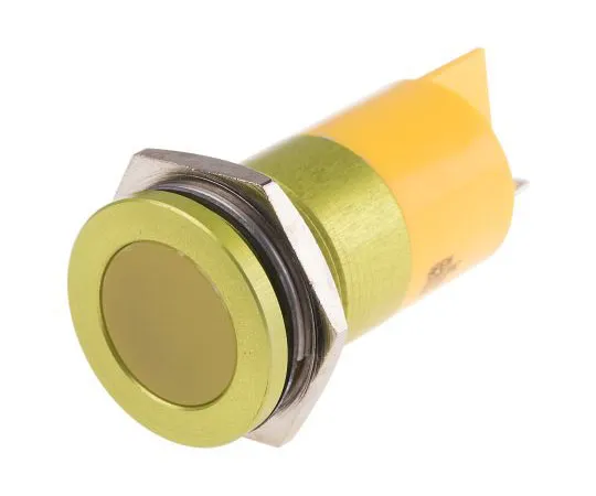 63-8068-54　RS PRO Yellow Indicator, 220 V ac, 22mm Mounting Hole Size, Faston, Solder Lug Termination, IP67　898-7769