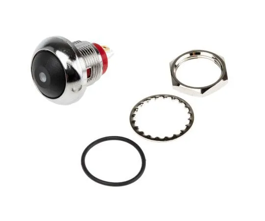 63-8063-26　RS PRO Single Pole Single Throw (SPST) Momentary Yellow LED Miniature Push Button Switch, IP67, 13.6 (Dia.)mm,　891-9858