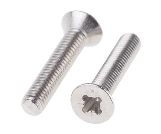 63-8073-07　RS Pro, M8 Countersunk Head, 25mm Steel Pozidriv Bright Zinc Plated1.25　908-7564