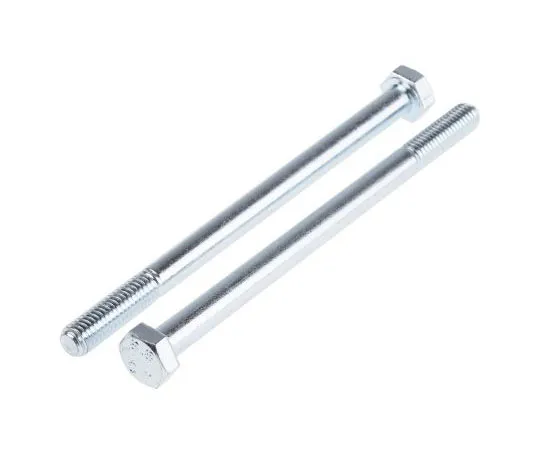 63-8082-12　Bright Zinc Plated Steel Hex Bolt, M8 x 120mm　917-3148