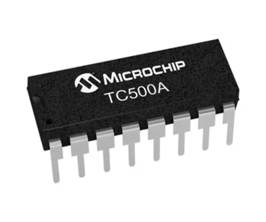 63-8342-14　TC500ACPE, Analogue Front End IC, 1-Channel 17 bit Simple I/O, 16-Pin PDIP　TC500ACPE