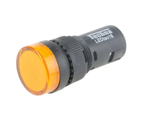 63-8073-96　RS PRO Yellow LED Pilot Light, 16mm Cutout, IP40, Round, 24 V ac/dc, 20 mA　909-2477