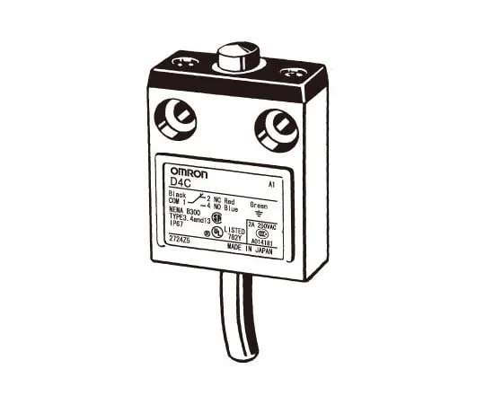 62-4828-72　［Discontinued］Small limit switch D4C　D4C-2901