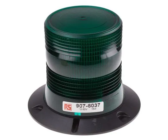 63-8071-45　LED, Flashing Beacon, Green, 3 Point, 10 → 30 V dc　907-6037