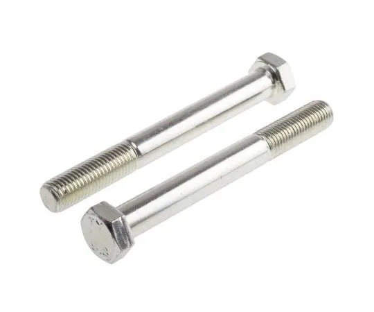63-8082-46　Bright Zinc Plated Steel Hex Bolt, M16 x 110mm　917-3283