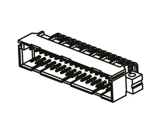 63-8124-07　ERNI ERNIPRESS Series 32 Way 2.54mm Pitch, Type C/2 Class C2, 3 Row, Right Angle DIN 41612 Connector, Plug　384210