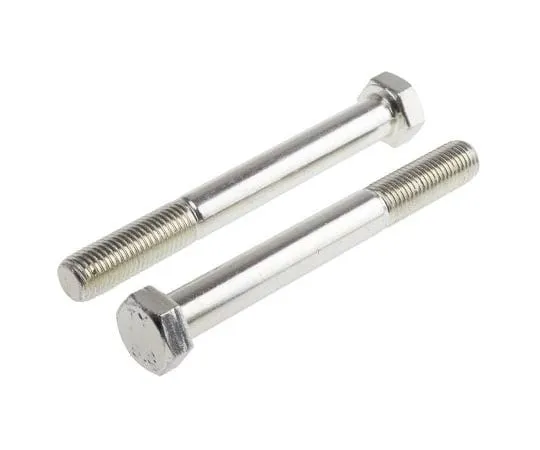 63-8082-49　Bright Zinc Plated Steel Hex Bolt, M16 x 130mm　917-3292