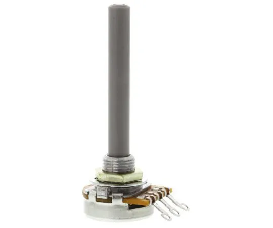 63-8316-84　TE Connectivity 1 Gang Rotary Carbon Potentiometer with a 6.35 mm Dia. Shaft, 4.7kΩ, ±20%, 0.4W, Linear 1624139-2　1624139-2