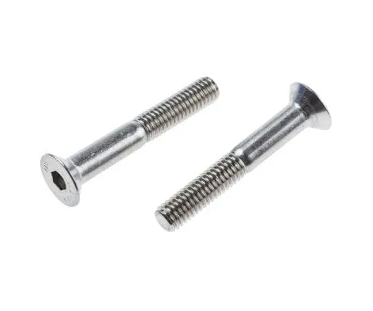 63-8083-34　RS Pro M6 x 40mm Hex Socket Countersunk Screw Plain Stainless Steel　917-6238