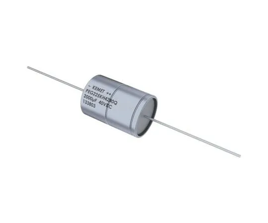 63-8314-39　KEMET 2200μF 25V dc Aluminium Electrolytic Capacitor, Through Hole 16 x 29mm +150°C 16mm 29mm　PEG225HF4220ME1
