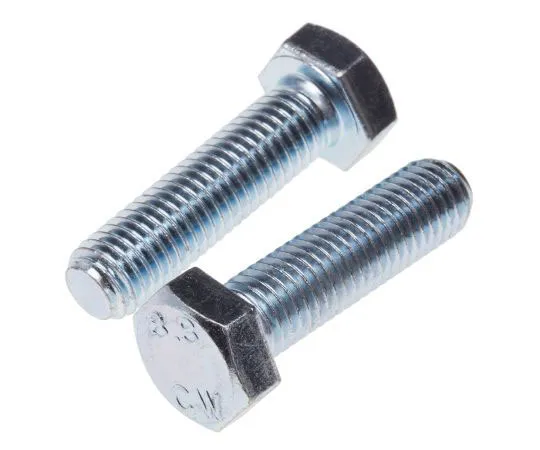 63-8081-44　Zinc Plated Steel Hex M10 x 55mm Set Screw　917-2915