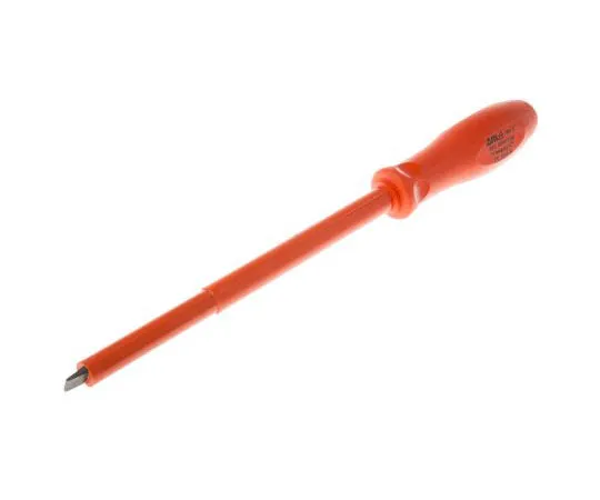 63-8075-01　RS, VDE 1000V Approved Slotted Engineers Screwdriver 10 x 1.6 mm Tip 203 mm Alloy Steel　911-1124