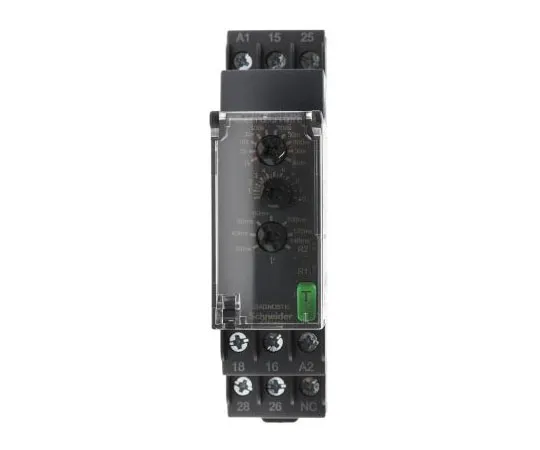 63-8068-20　Schneider Electric Star Delta Single Timer Relay, Screw, 0.05 → 1 s, 0.3 → 3 s, 1 → 10 s, 10　RE22R2QTMR