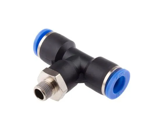 63-8079-94　RS PRO Pneumatic Tee Threaded-to-Tube Adapter, 10mm x 10mm, 10 bar　916-0817