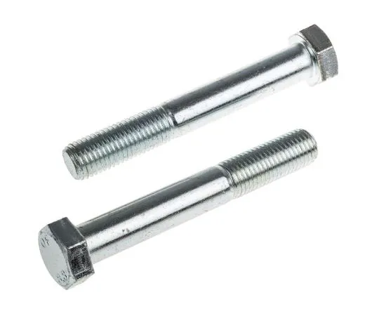 63-8082-59　Bright Zinc Plated Steel Hex Bolt, M20 x 160mm　917-3328