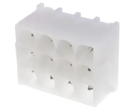 63-8343-25　TE Connectivity Universal MATE-N-LOK, 12 Way, Straight PCB Header　350433-1