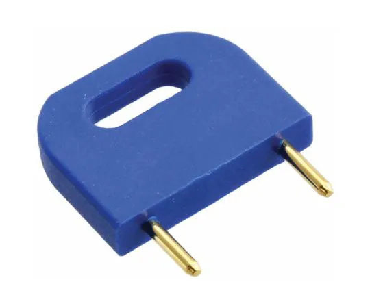 63-8323-56　HARWIN Shorting Link Male Straight Blue Closed Top 2 Way 1 Row 10.16mm Pitch　D3088-97