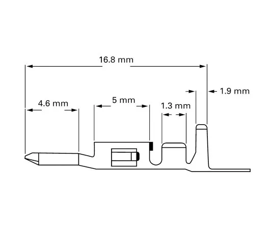 63-8114-50　TE Connectivity VAL-U-LOK Female Crimp Terminal Contact 18AWG 794956-1　794956-1