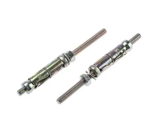 63-8072-26　RS PRO Carbon Steel Shield Anchor M6, fixing hole diameter 12mm, length 45mm　908-6867