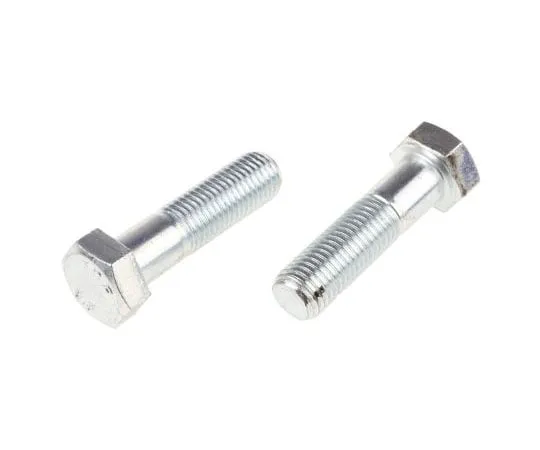 63-8082-54　Bright Zinc Plated Steel Hex Bolt, M20 x 75mm　917-3312